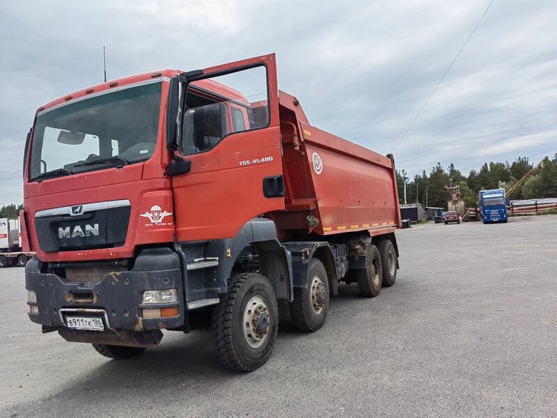 Бецема БЦМ-59 на шасси MAN TGS 8x8 Самосвал — фото 3