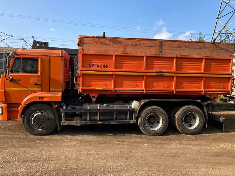 НефАЗ 4514 на шасси КамАЗ 65115 6x4 Зерновоз — фото 4