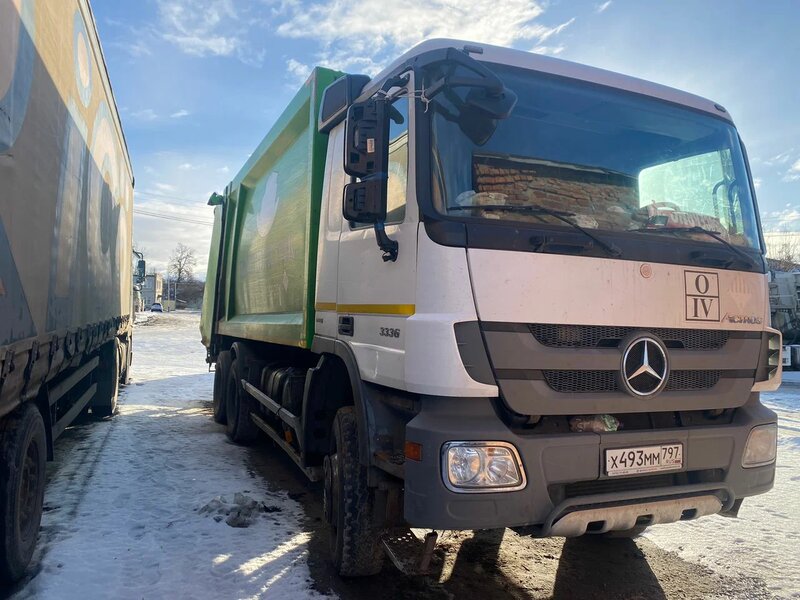 ВКР MB3 на шасси Mercedes-Benz Actros 6x4 Мусоровоз — фото 1