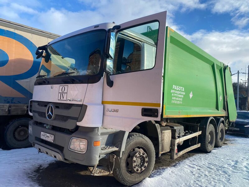 ВКР MB3 на шасси Mercedes-Benz Actros 6x4 Мусоровоз — фото 2