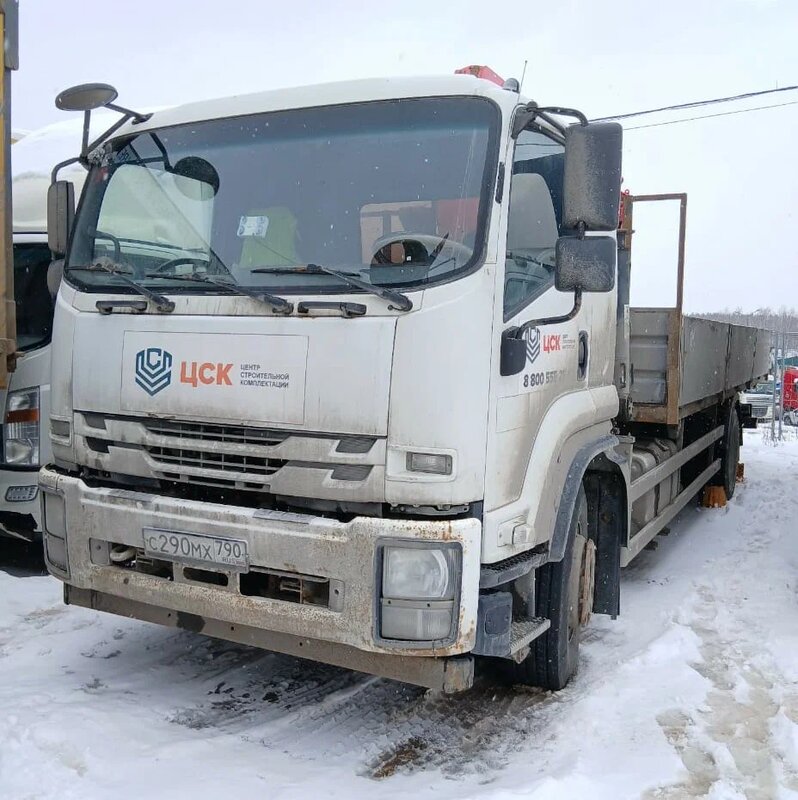 РусТрак 4389 на шасси Isuzu Forward 18.0 (FVR) Бортовой с КМУ — фото 3