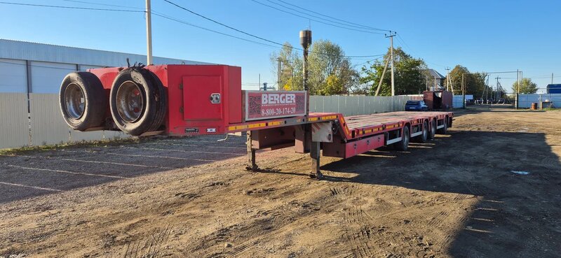 БЕРГЕР 9854 Полуприцеп тяжеловоз 4 оси — фото 3