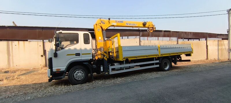 JAC N120 Бортовой с КМУ — фото 2