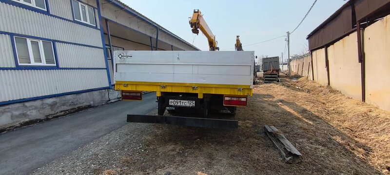 JAC N120 Бортовой с КМУ — фото 8