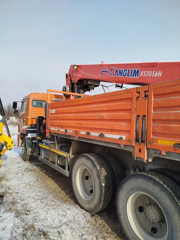 Коммерческие грузовики K3B на шасси КамАЗ 65115 6x4 Бортовой с КМУ — фото 8