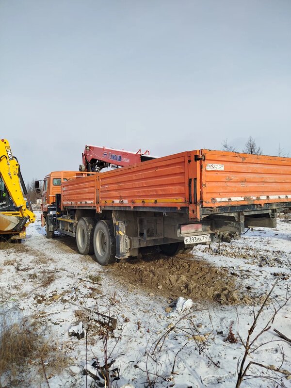 Коммерческие грузовики K3B на шасси КамАЗ 65115 6x4 Бортовой с КМУ — фото 9