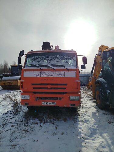 Коммерческие грузовики K3B на шасси КамАЗ 65115 6x4 Бортовой с КМУ