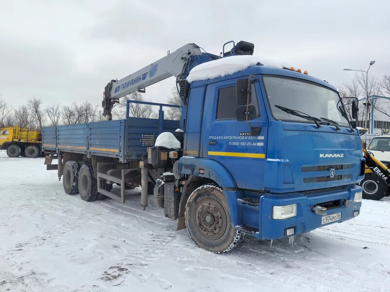 Галичский автокрановый завод (ГАКЗ) КМА-150 на шасси КамАЗ 65117 6x4 Бортовой с КМУ — фото 2