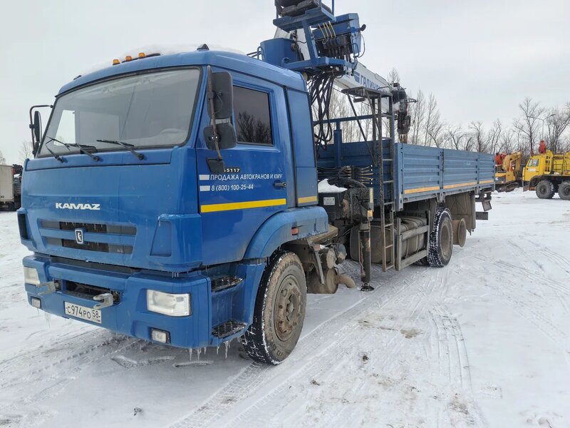 Галичский автокрановый завод (ГАКЗ) КМА-150 на шасси КамАЗ 65117 6x4 Бортовой с КМУ — фото 3