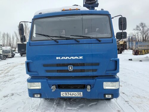 Галичский автокрановый завод (ГАКЗ) КМА-150 на шасси КамАЗ 65117 6x4 Бортовой с КМУ