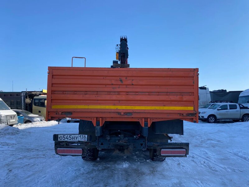 Кран центр "КАМАЗ" 659100 на шасси КамАЗ 43118 6x6 Бортовой с КМУ — фото 9