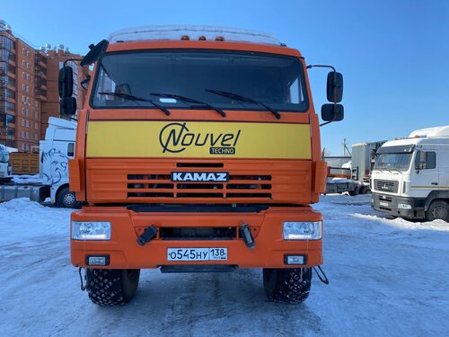 Кран центр "КАМАЗ" 659100 на шасси КамАЗ 43118 6x6 Бортовой с КМУ