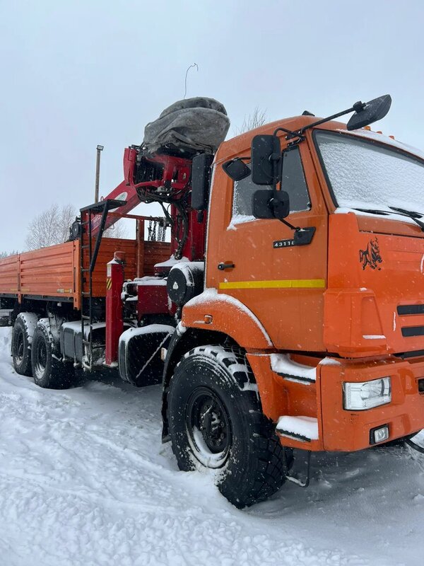 Агропромсервис 4382 на шасси КамАЗ 43118 6x6 Бортовой с КМУ — фото 2