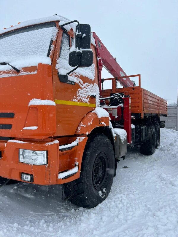Агропромсервис 4382 на шасси КамАЗ 43118 6x6 Бортовой с КМУ — фото 4