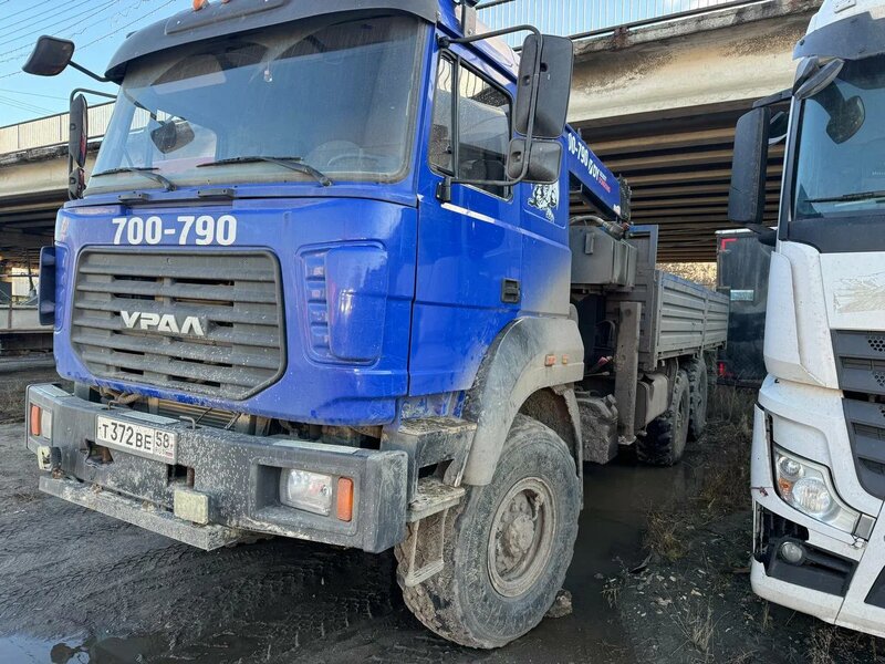 СПМ 7320 на шасси Ural 4320 6x6 Бортовой с КМУ — фото 2