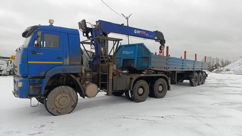 Феникс 7806 на шасси КамАЗ 65225 6x6 Седельный тягач с КМУ — фото 2