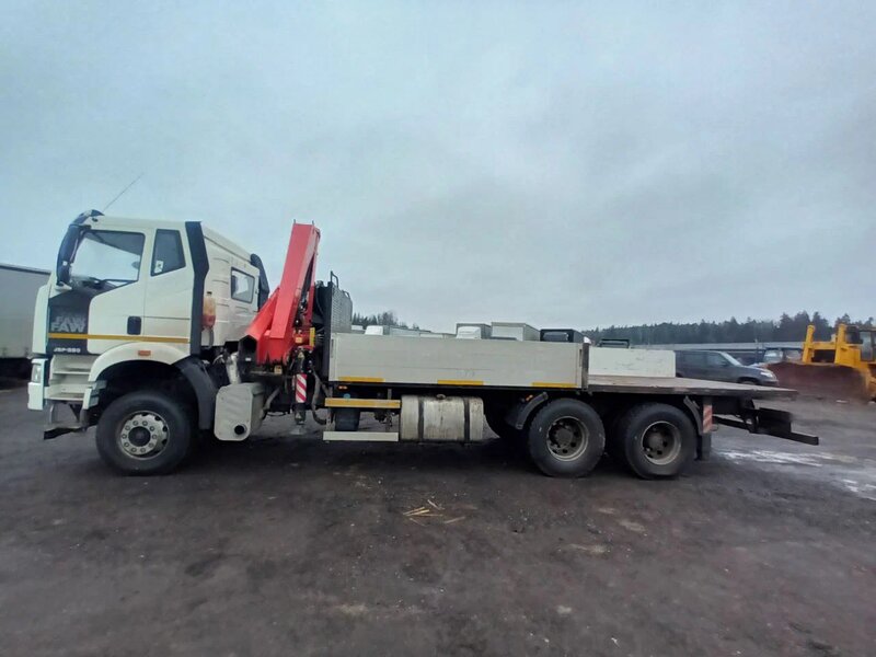 ТК ЛИФТ 7066 на шасси FAW CA 3250 6x4 Бортовой с КМУ — фото 2