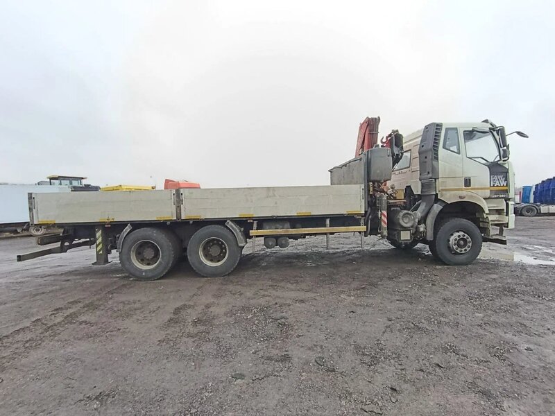 ТК ЛИФТ 7066 на шасси FAW CA 3250 6x4 Бортовой с КМУ — фото 3