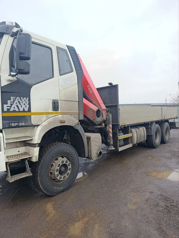 ТК ЛИФТ 7066 на шасси FAW CA 3250 6x4 Бортовой с КМУ — фото 11