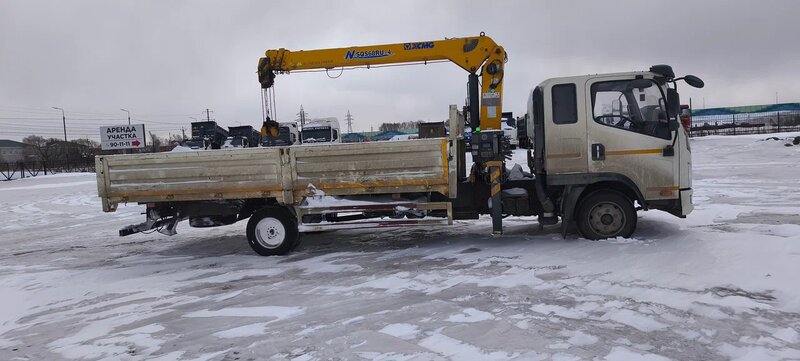 FAW Tiger V 4x2 Бортовой с КМУ — фото 4