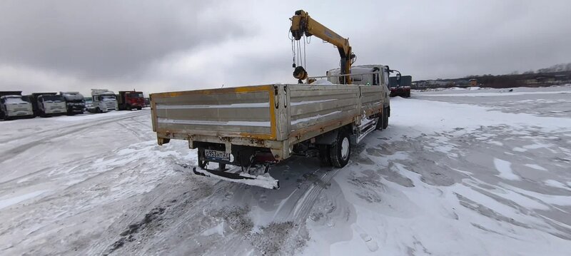 FAW Tiger V 4x2 Бортовой с КМУ — фото 7