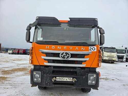 АВТОФЛАГМАН 3375 на шасси HONGYAN 908 6x4 Бортовой с КМУ