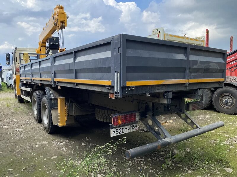 FAW J6 6x6 Бортовой с КМУ — фото 4