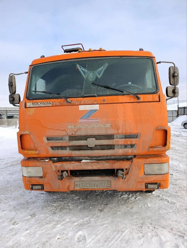 АвтоСтар 6896 на шасси КамАЗ 65115 6x4 Бортовой с КМУ — фото 2