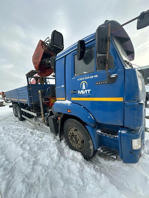 Строительные подъемные машины (СПМ) 7324 на шасси КамАЗ 65117 6x4 Бортовой с КМУ — фото 2