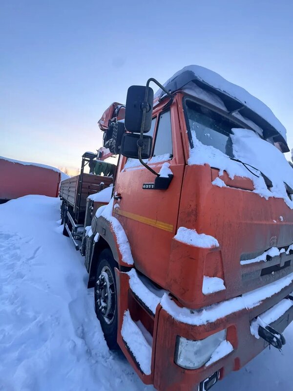 Коммерческие грузовики K3B на шасси КамАЗ 65115 6x4 Бортовой с КМУ — фото 2