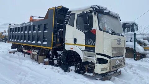 Автомастер 6589 на шасси FAW J6 6x4 Самосвал — фото 3