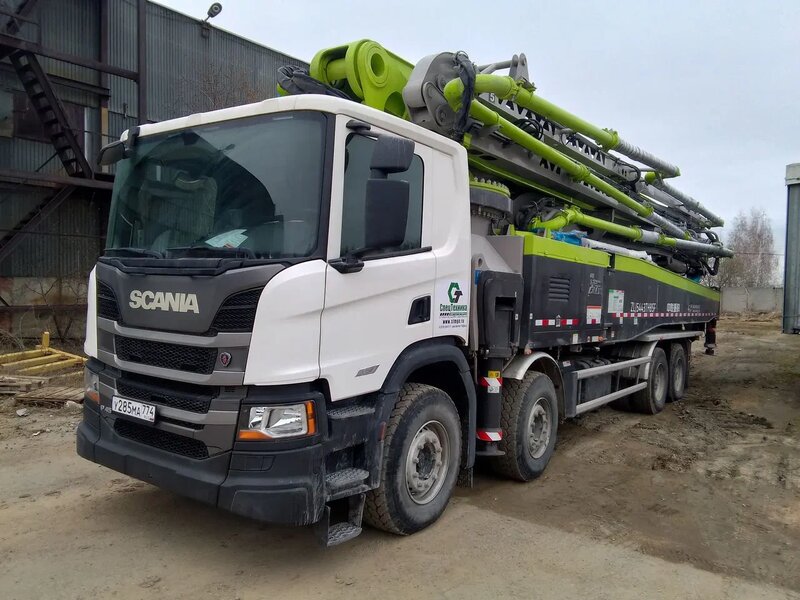 Scania P 8x4 Автобетононасос — фото 3