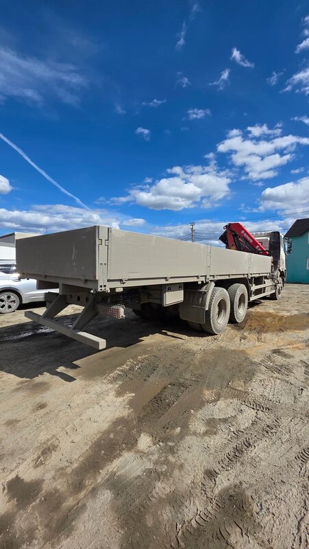 FAW J6 6x4 Бортовой с КМУ — фото 6