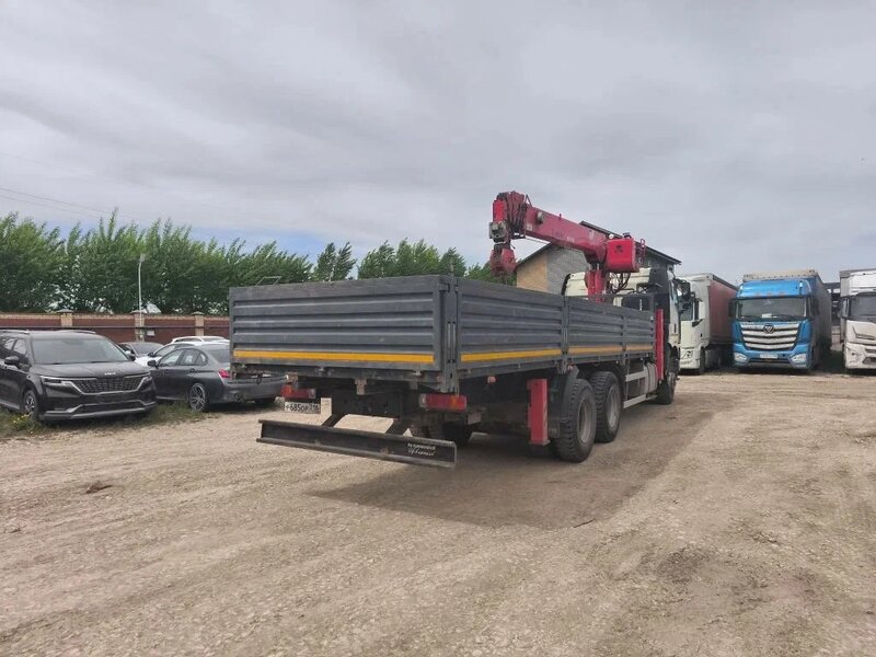 FAW J6 6x4 Бортовой с КМУ — фото 9