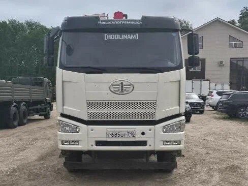 FAW J6 6x4 Бортовой с КМУ