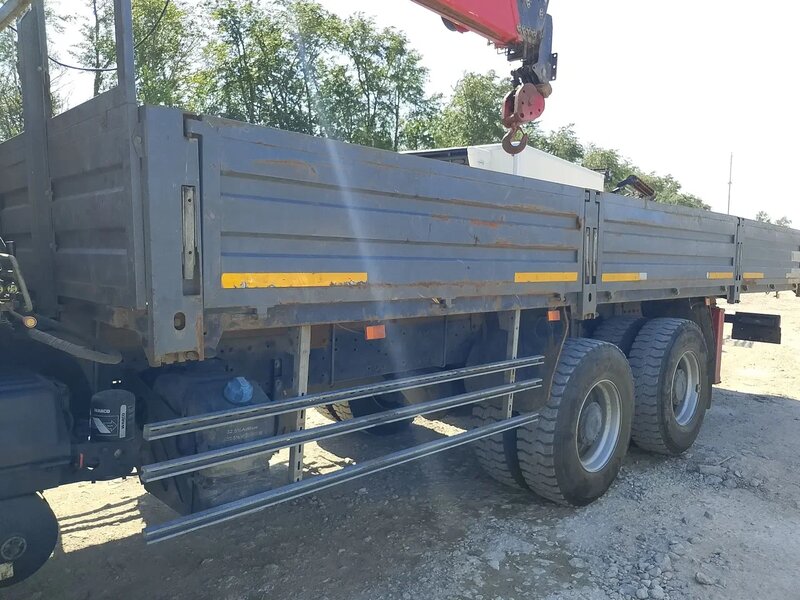 FAW J6 6x4 Бортовой с КМУ — фото 12