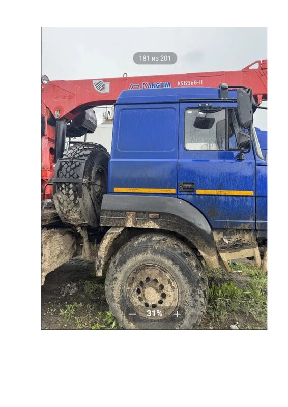 УралСпецТранс 5453 на шасси Ural 44202 6x6 Седельный тягач с КМУ — фото 3