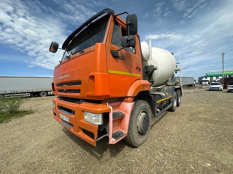 Туймазинский завод автобетоновозов 5814 на шасси КамАЗ 6520 6x4 Автобетоносмеситель — фото 4